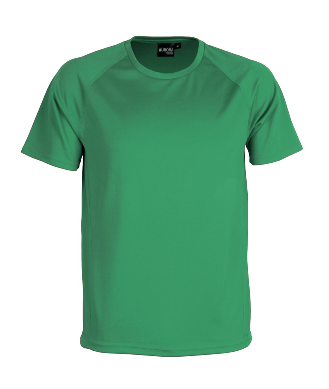 training tee tshirt t-shirt polyester green sports